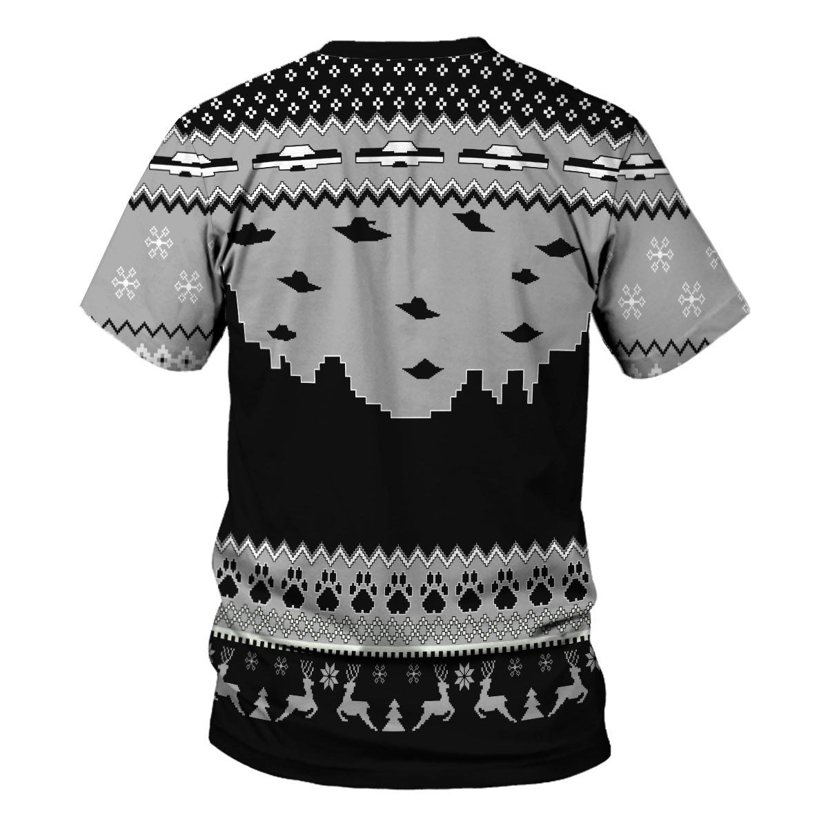 YMskins Unisex T-shirt UFO Happy Dog 3D Apparel