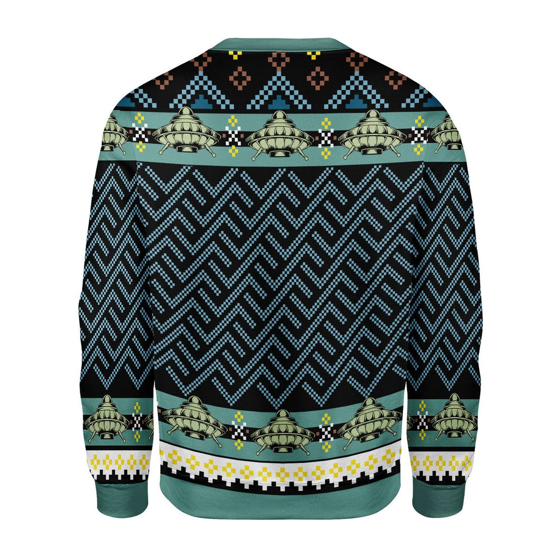 YMskins Ugly Sweater Holographic Alien & Sasquatch But Stuff Ugly Christmas 3D Apparel
