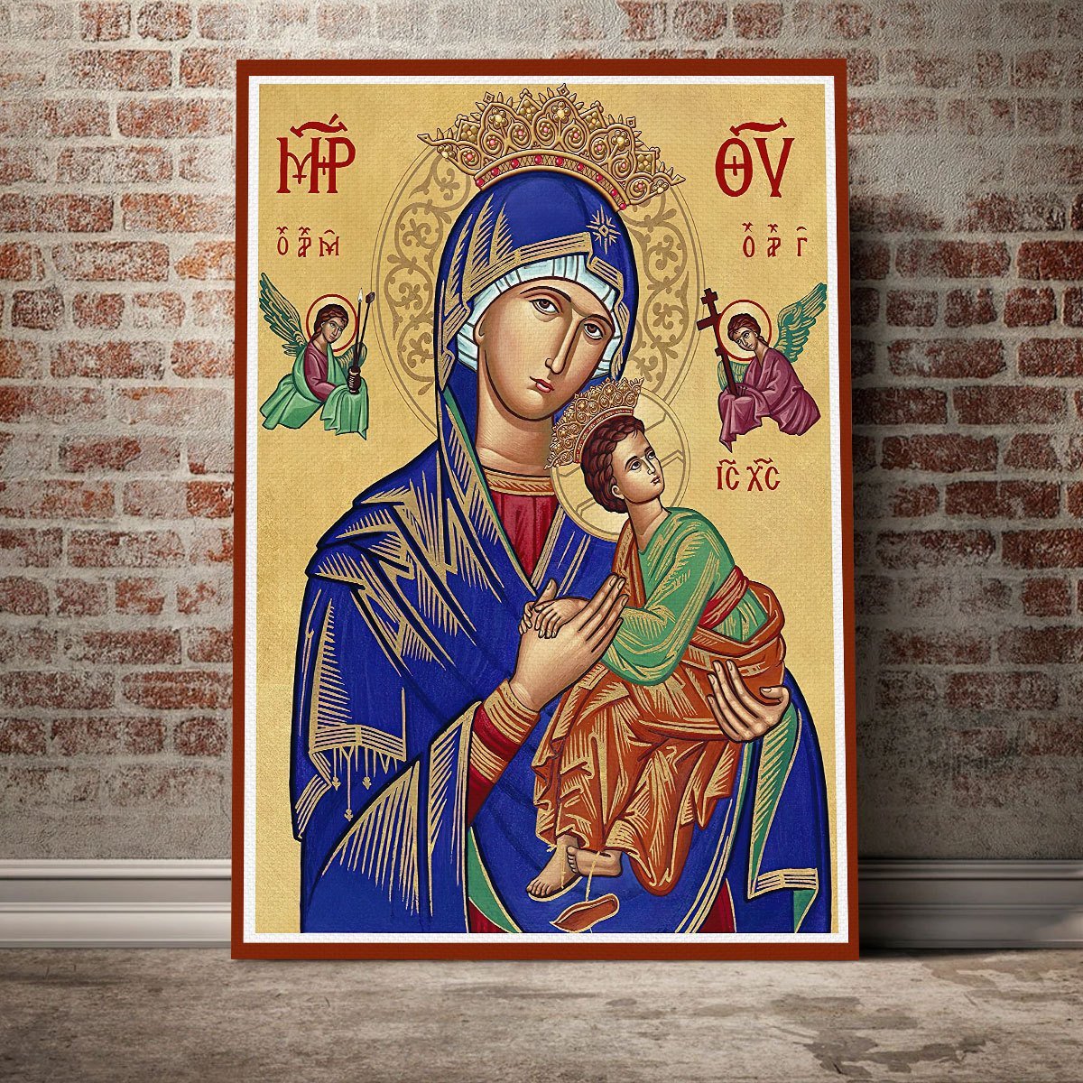 YMskins Canvas Our Lady of Perpetual Help Crowned