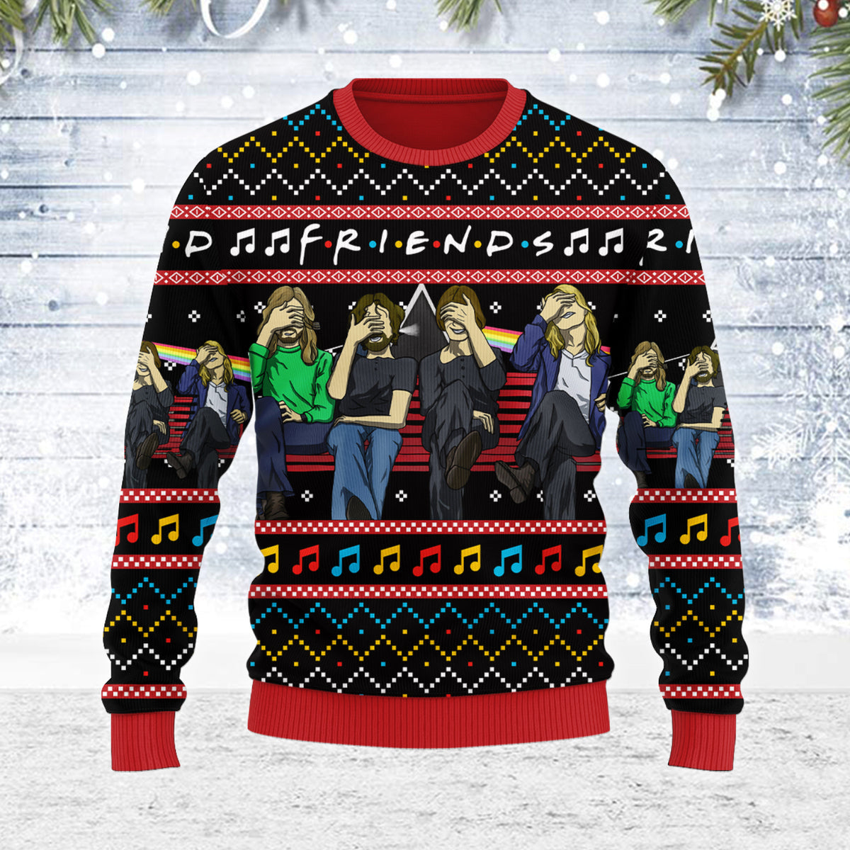 YMskins Ugly Christmas Sweater Friends Christmas 3D Apparel