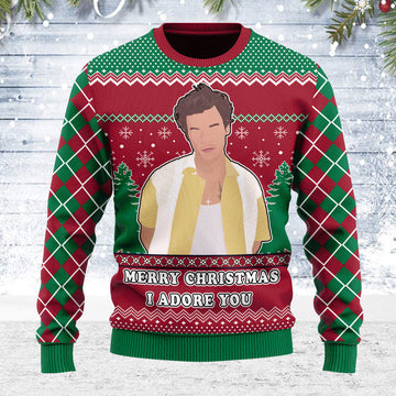 YMskins Ugly Christmas Sweater I Adore You Harry Christmas 3D Apparel