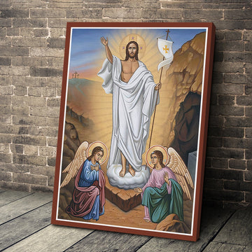 YMskins Canvas Jesus Christ Victorious Resurrection