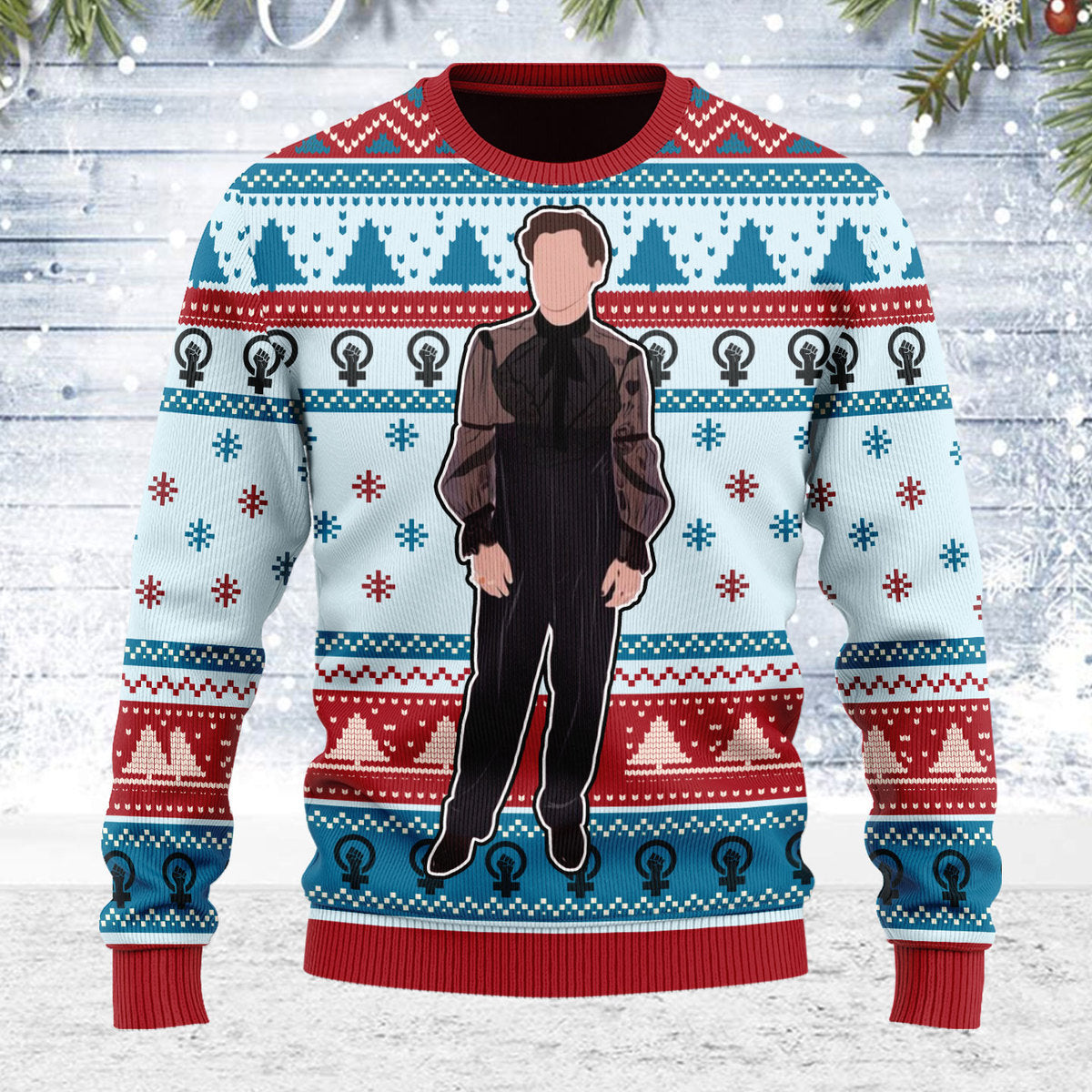 YMskins Ugly Christmas Sweater Harry In Dress 3D Apparel