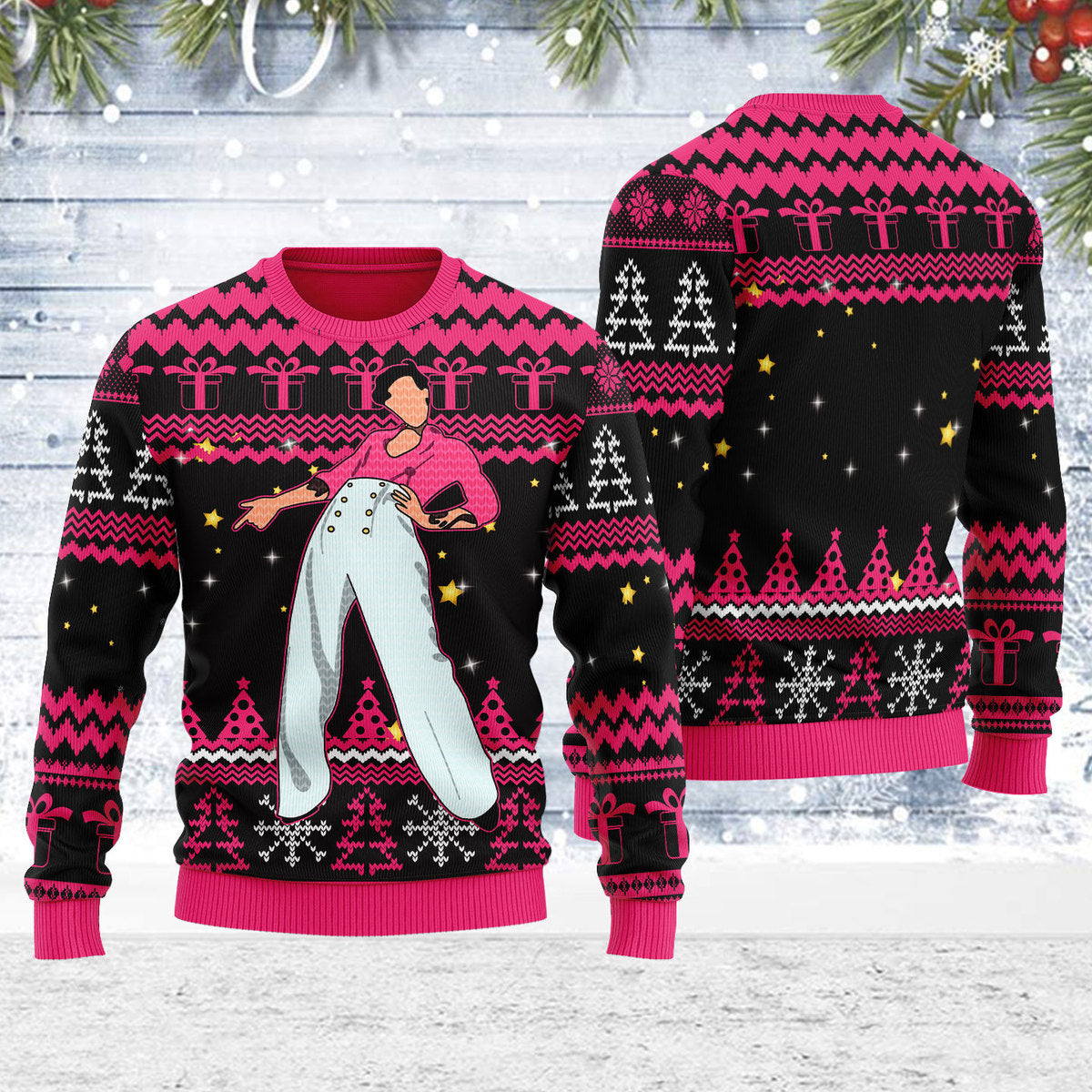 YMskins Ugly Christmas Sweater Harry Fine 3D Apparel