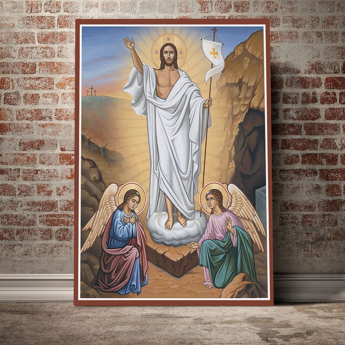 YMskins Canvas Jesus Christ Victorious Resurrection
