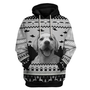 YMskins Unisex Hoodie UFO Happy Dog 3D Apparel
