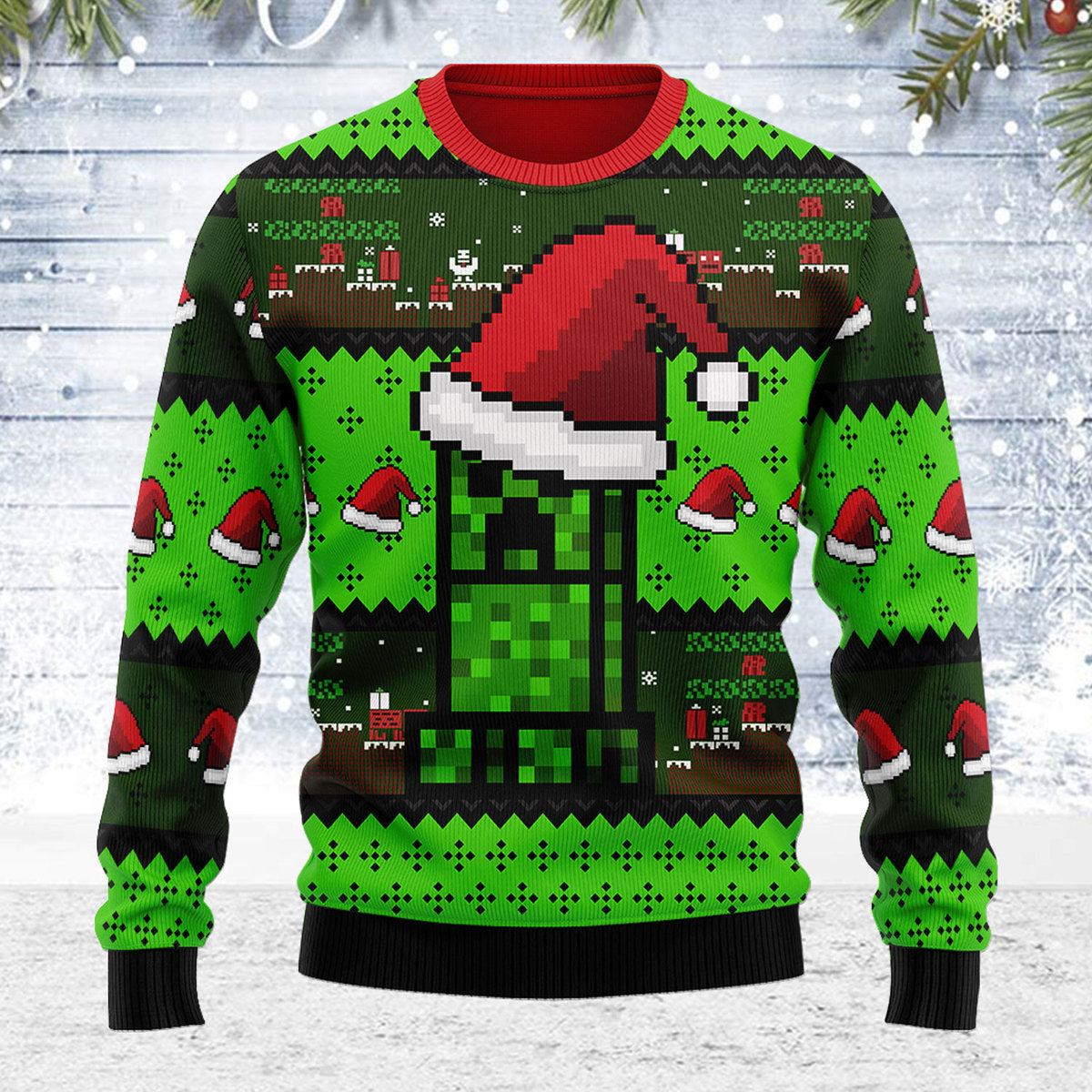 YMskins Ugly Christmas Sweater Minecraft 3D Apparel