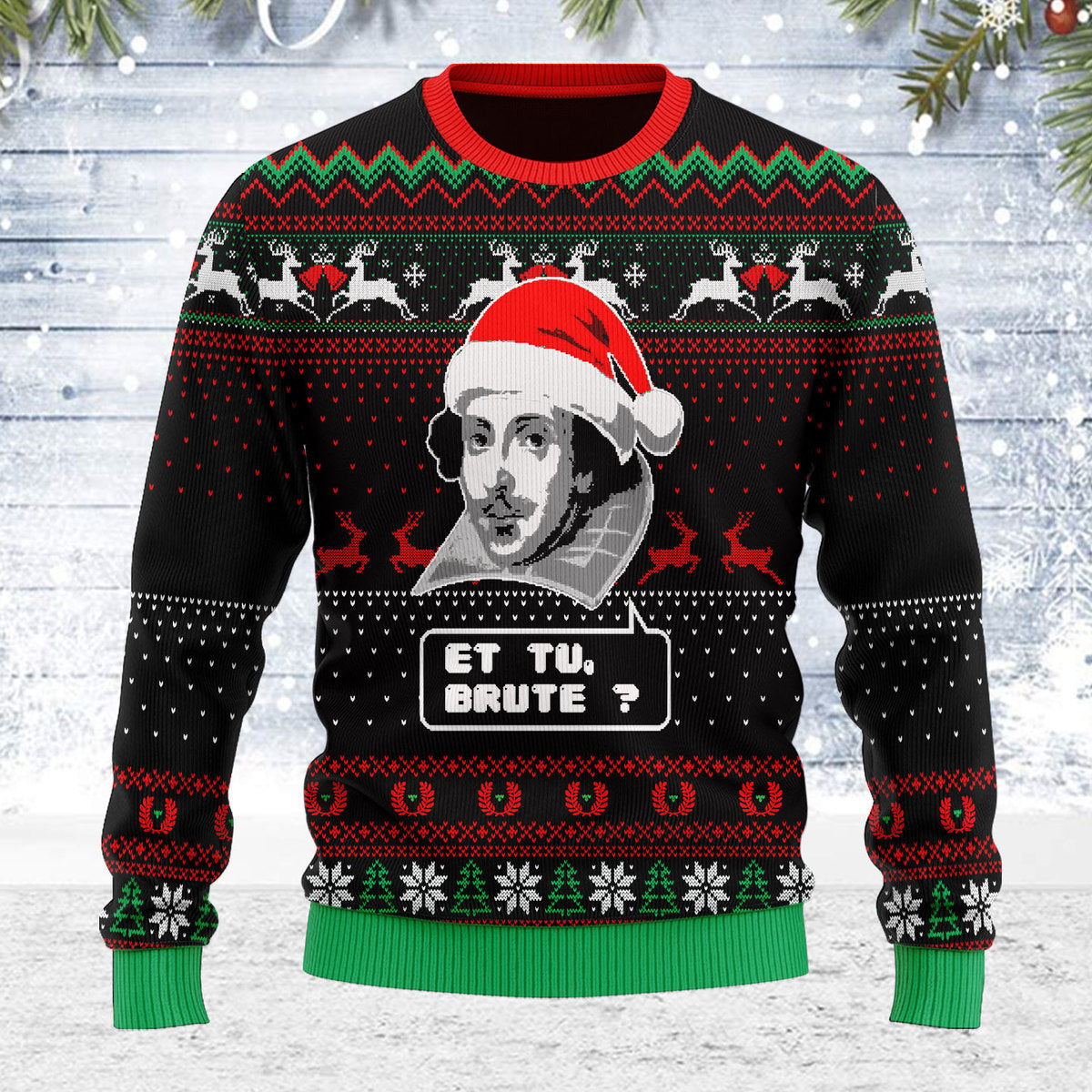 YMskins Ugly Christmas Sweater Et Tu Brute 3D Apparel