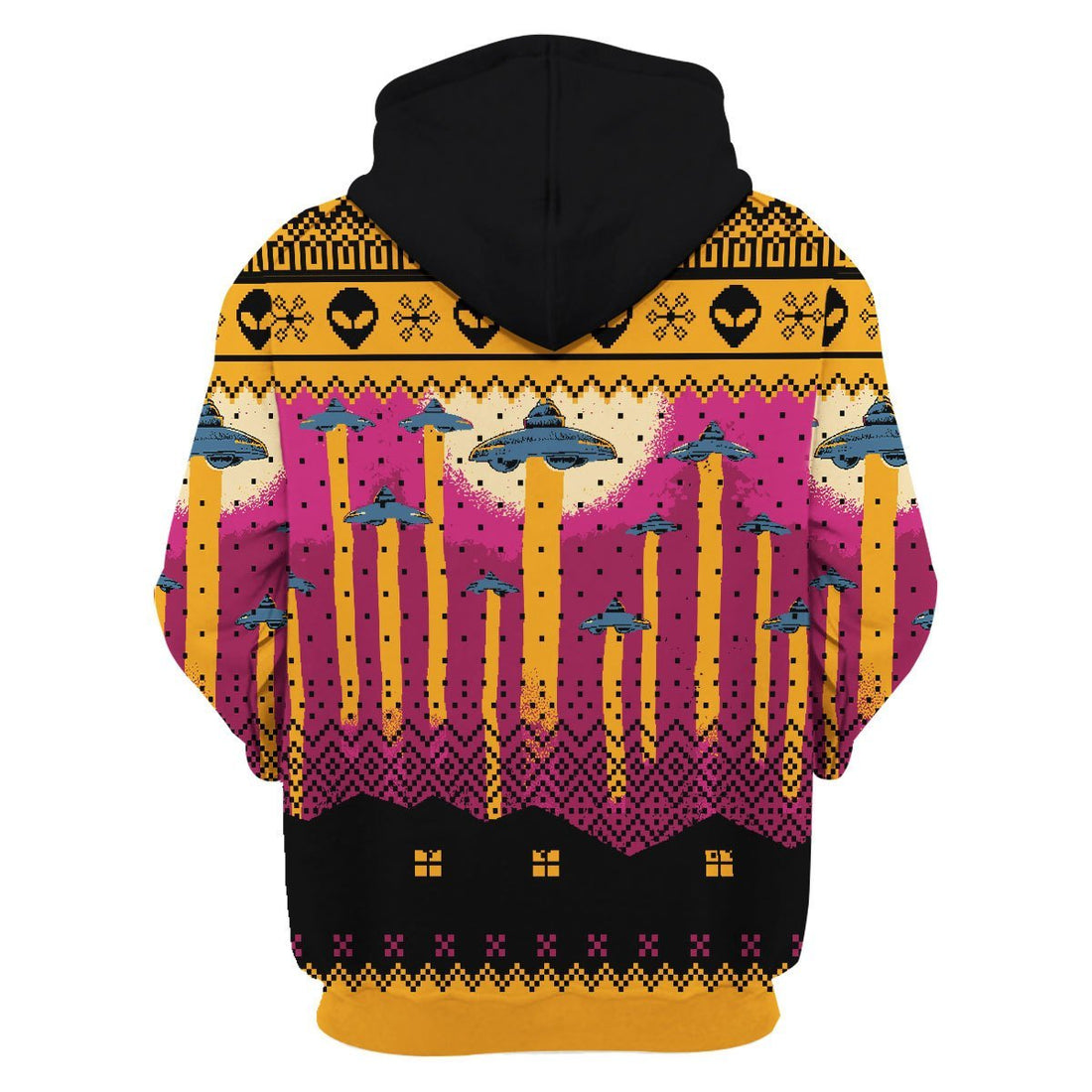 YMskins Unisex Hoodie Aliens Take Me Away UFO 3D Apparel