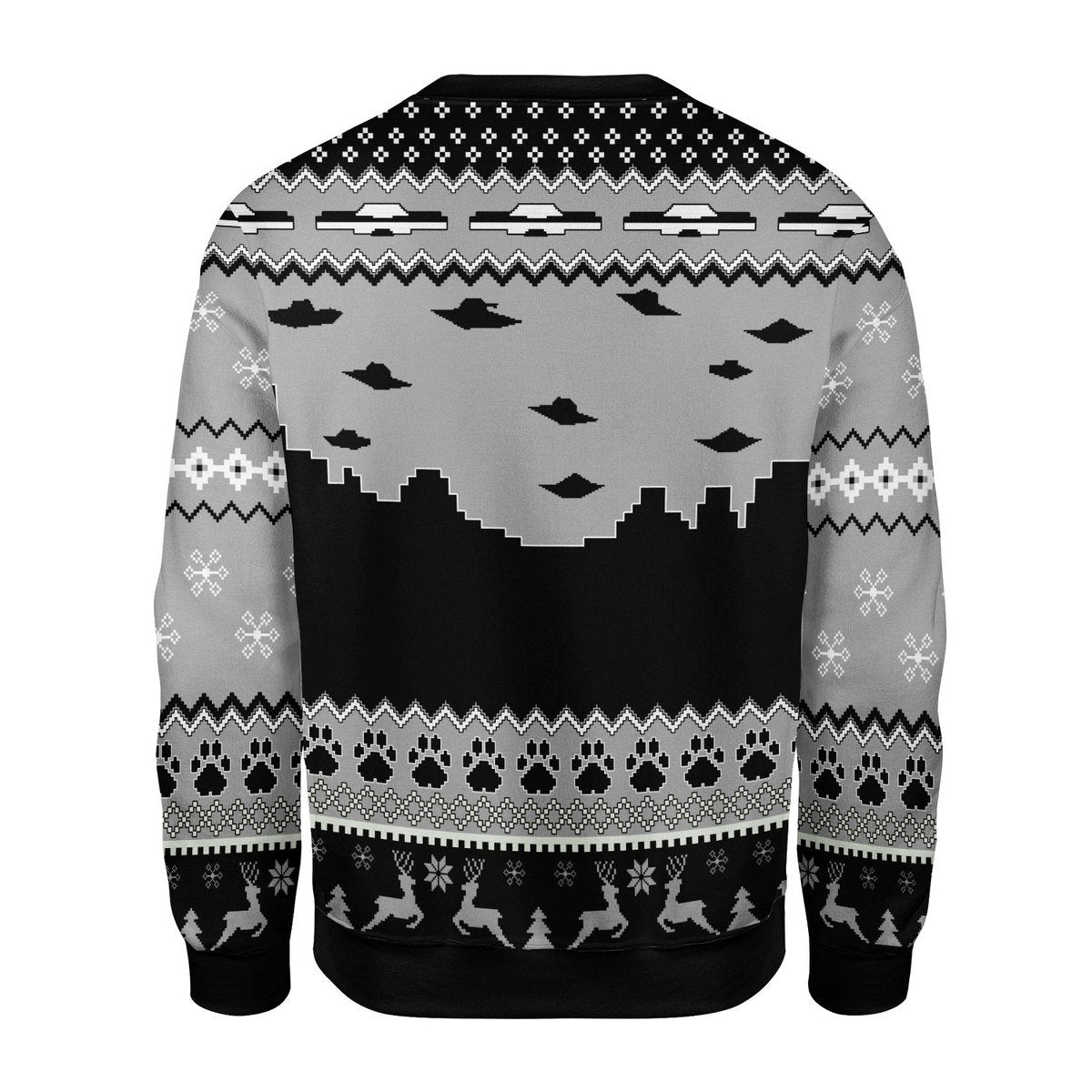 YMskins Tops Pullover Sweatshirt UFO Happy Dog 3D Apparel