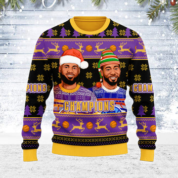 YMskins Ugly Christmas Sweater Basketball 3D Apparel