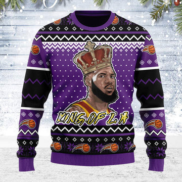 YMskins Ugly Christmas Sweater King Of LA 3D Apparel
