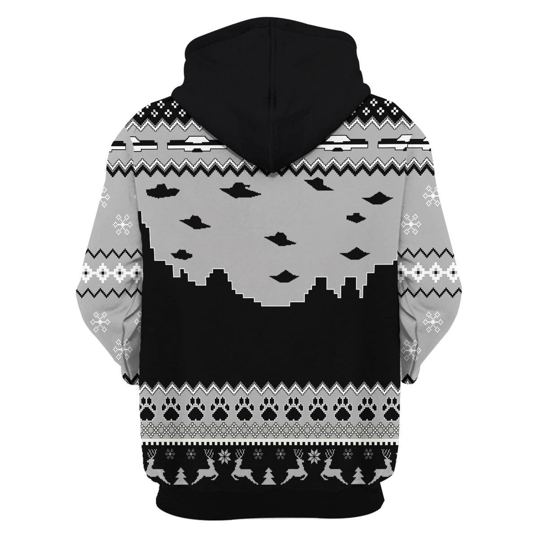 YMskins Unisex Hoodie UFO Happy Dog 3D Apparel