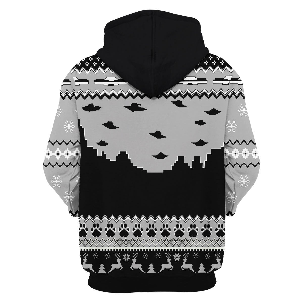 YMskins Tops Pullover Sweatshirt UFO Happy Dog 3D Apparel