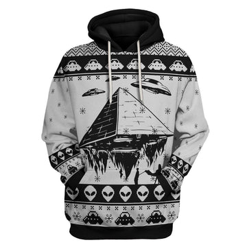 YMskins Unisex Hoodie Pyramid UFO Ancient Aliens 3D Apparel