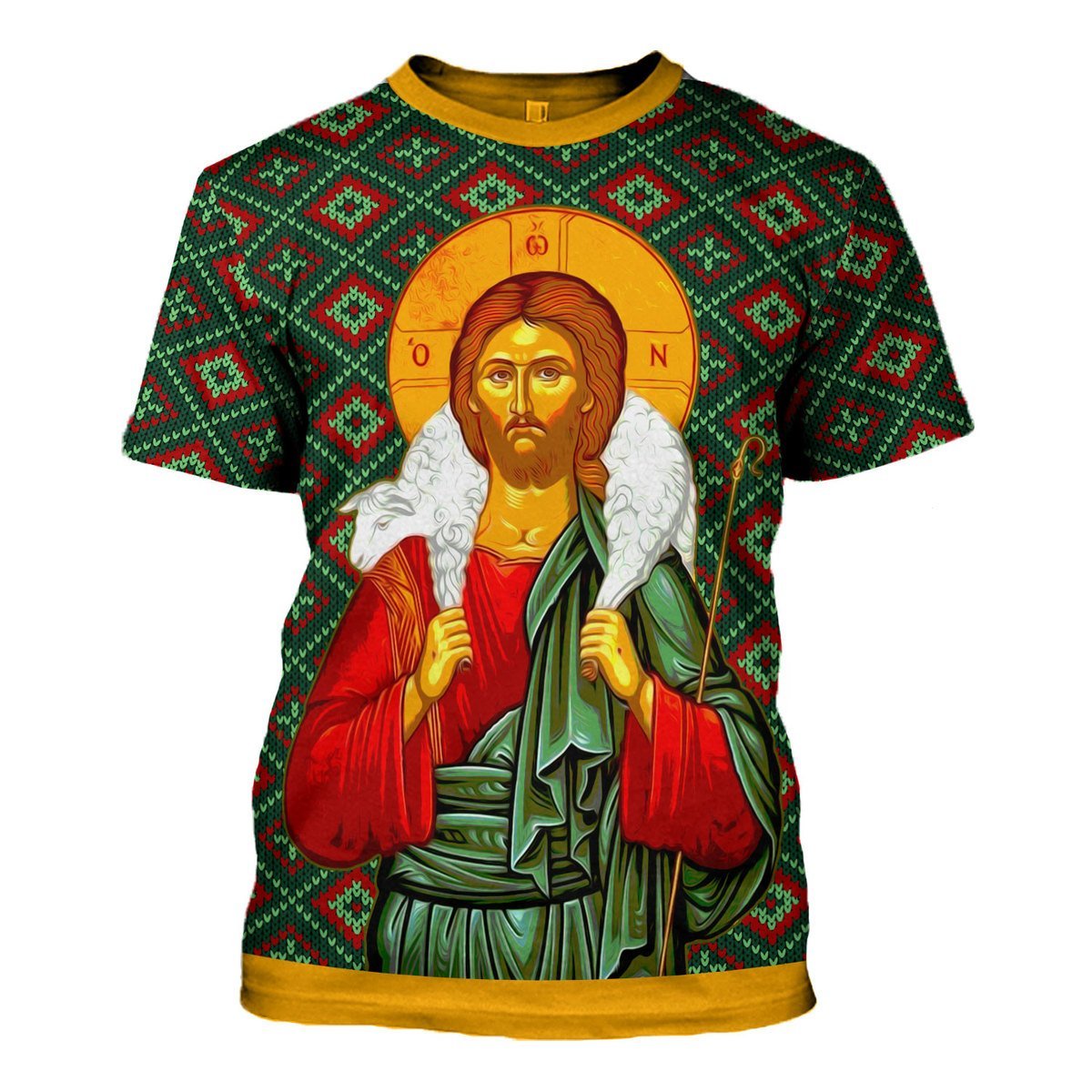 YMskins Unisex T-shirt Orthodox Jesus Christ 3D Apparel