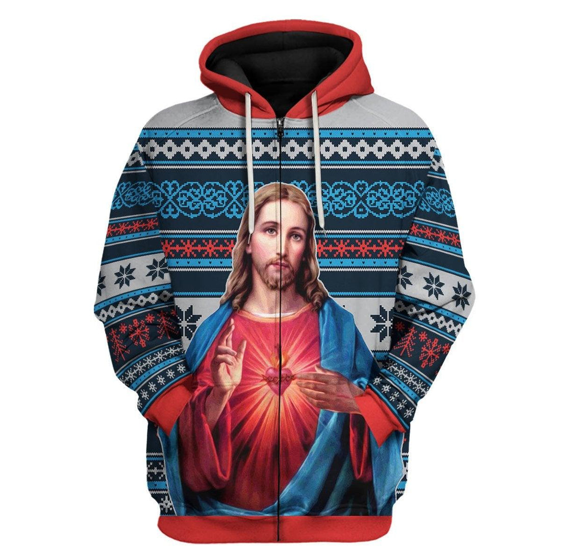 Jesus Christ Zip Hoodie - DucG