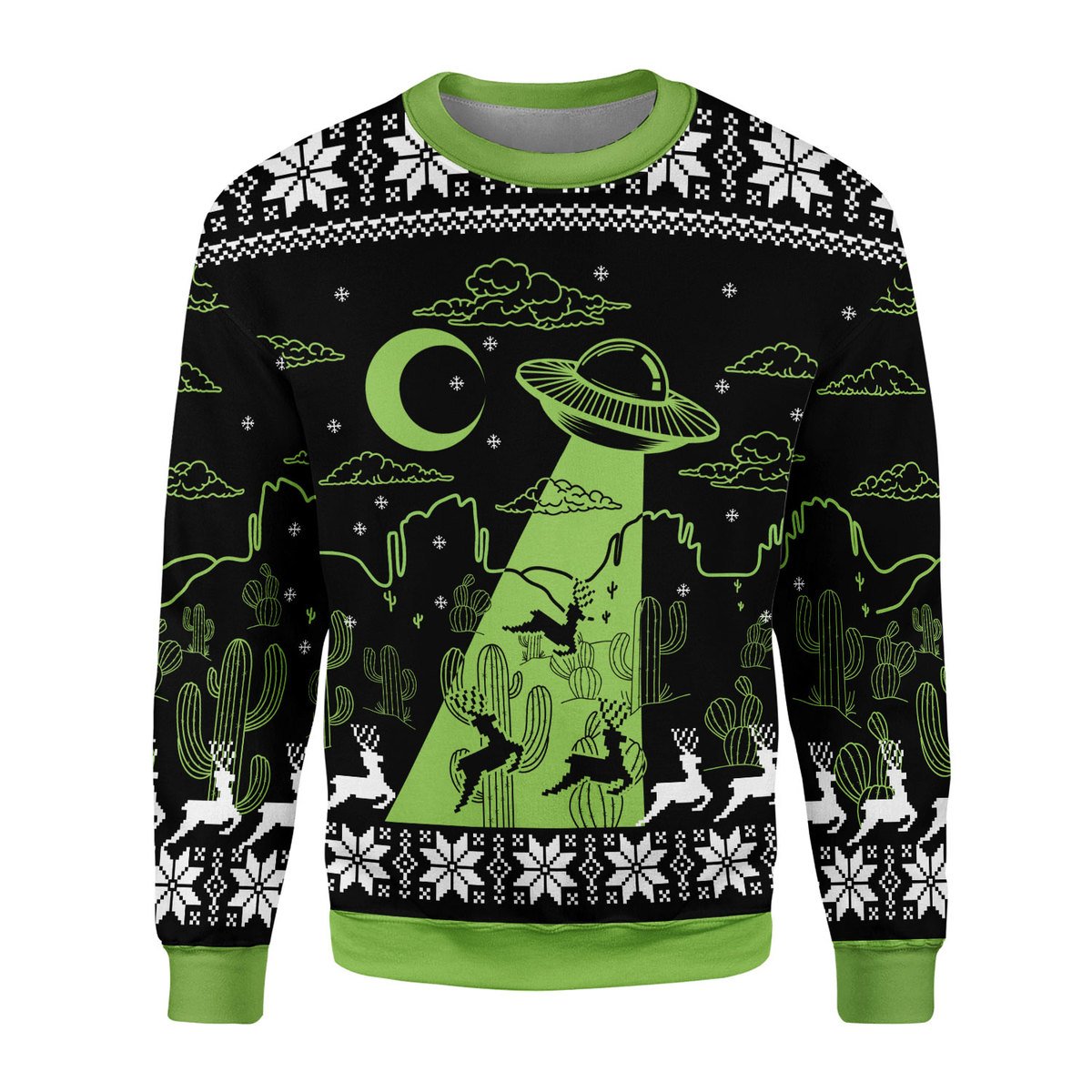 YMskins Tops Pullover Sweatshirt UFO Holographic 3D Apparel