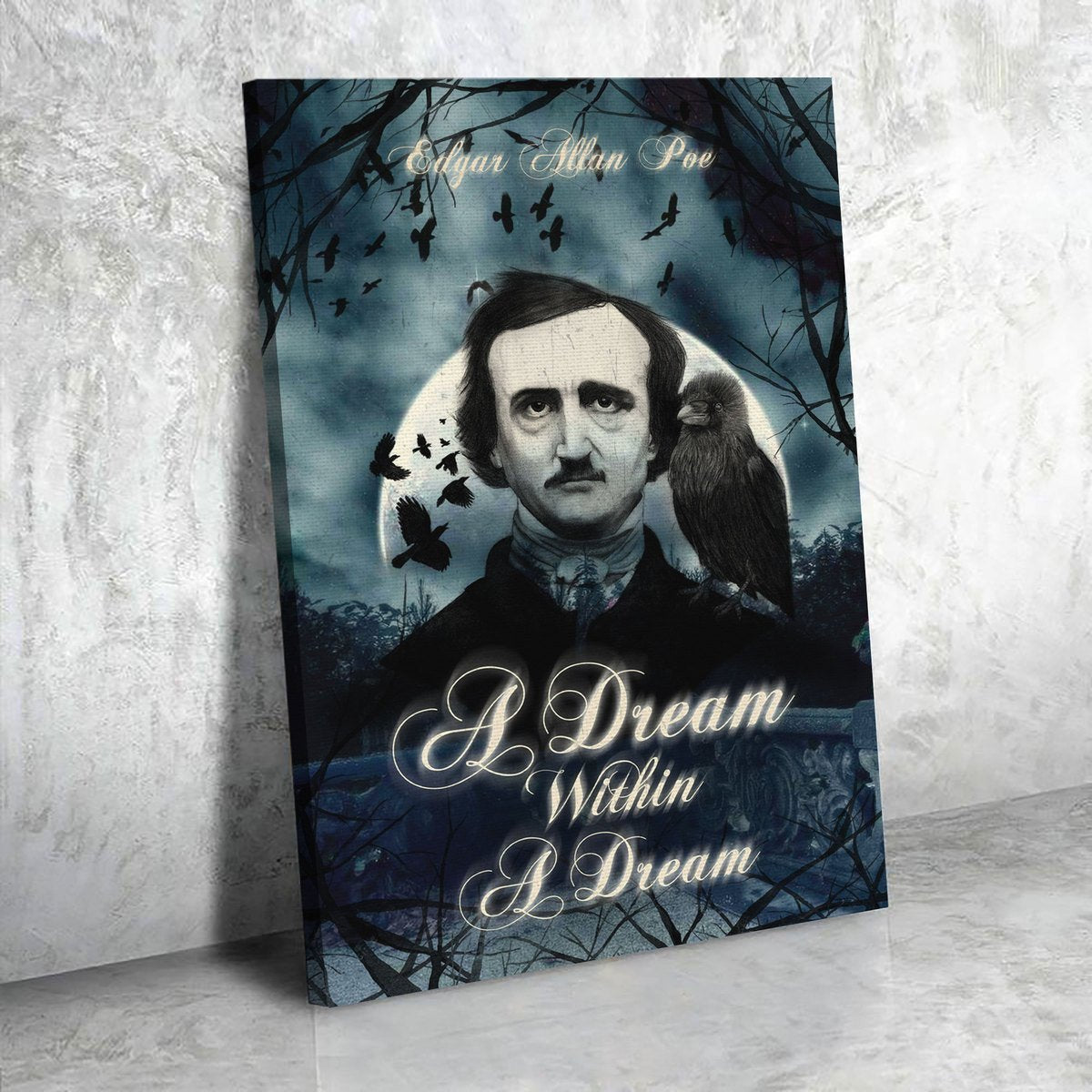 YMskins Canvas Edgar Allan Poe A Dream Within a Dream