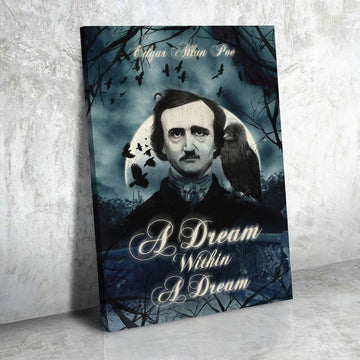 YMskins Canvas Edgar Allan Poe A Dream Within a Dream