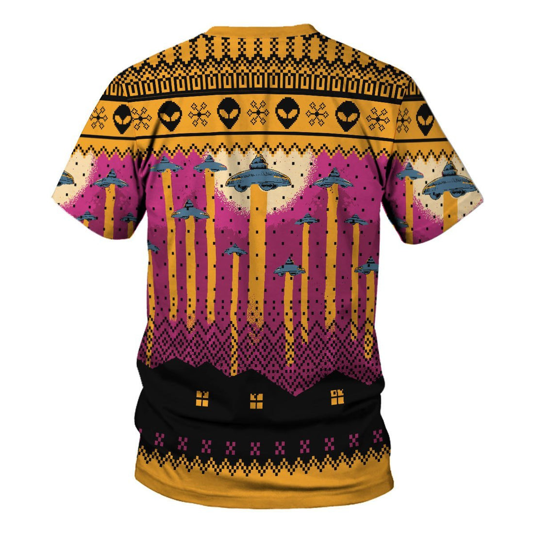 YMskins Unisex T-shirt Aliens Take Me Away UFO 3D Apparel