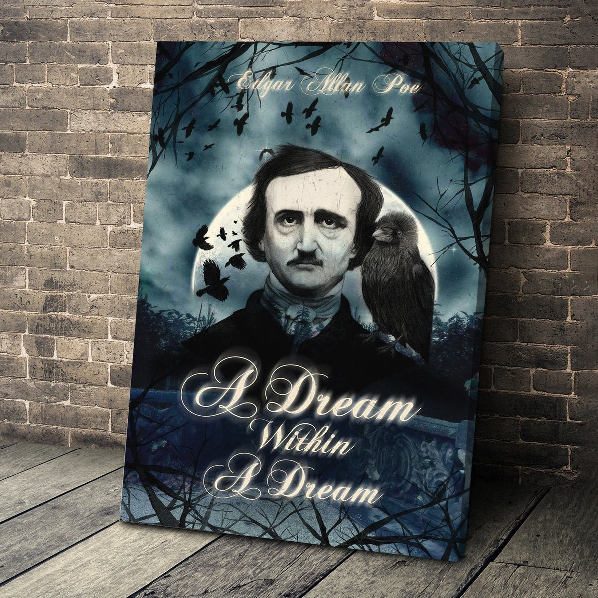 YMskins Canvas Edgar Allan Poe A Dream Within a Dream