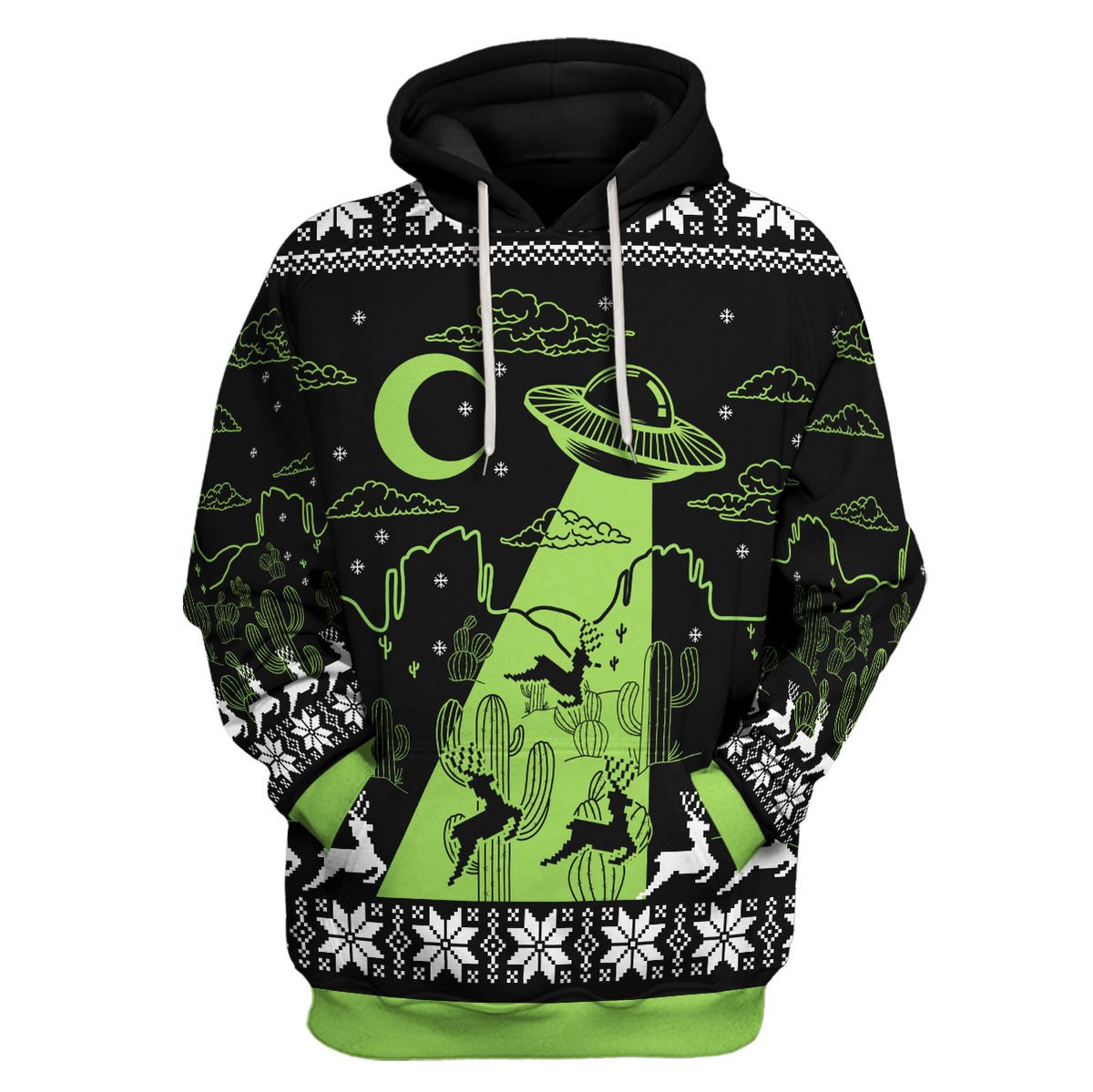 YMskins Tops Pullover Sweatshirt UFO Holographic 3D Apparel