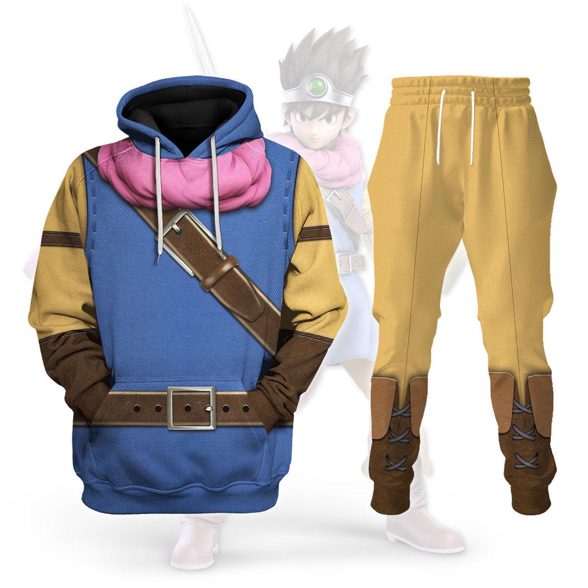 Dragon Quest Erdrick Hoodie T-shirt Sweatpants Cosplay - DucG