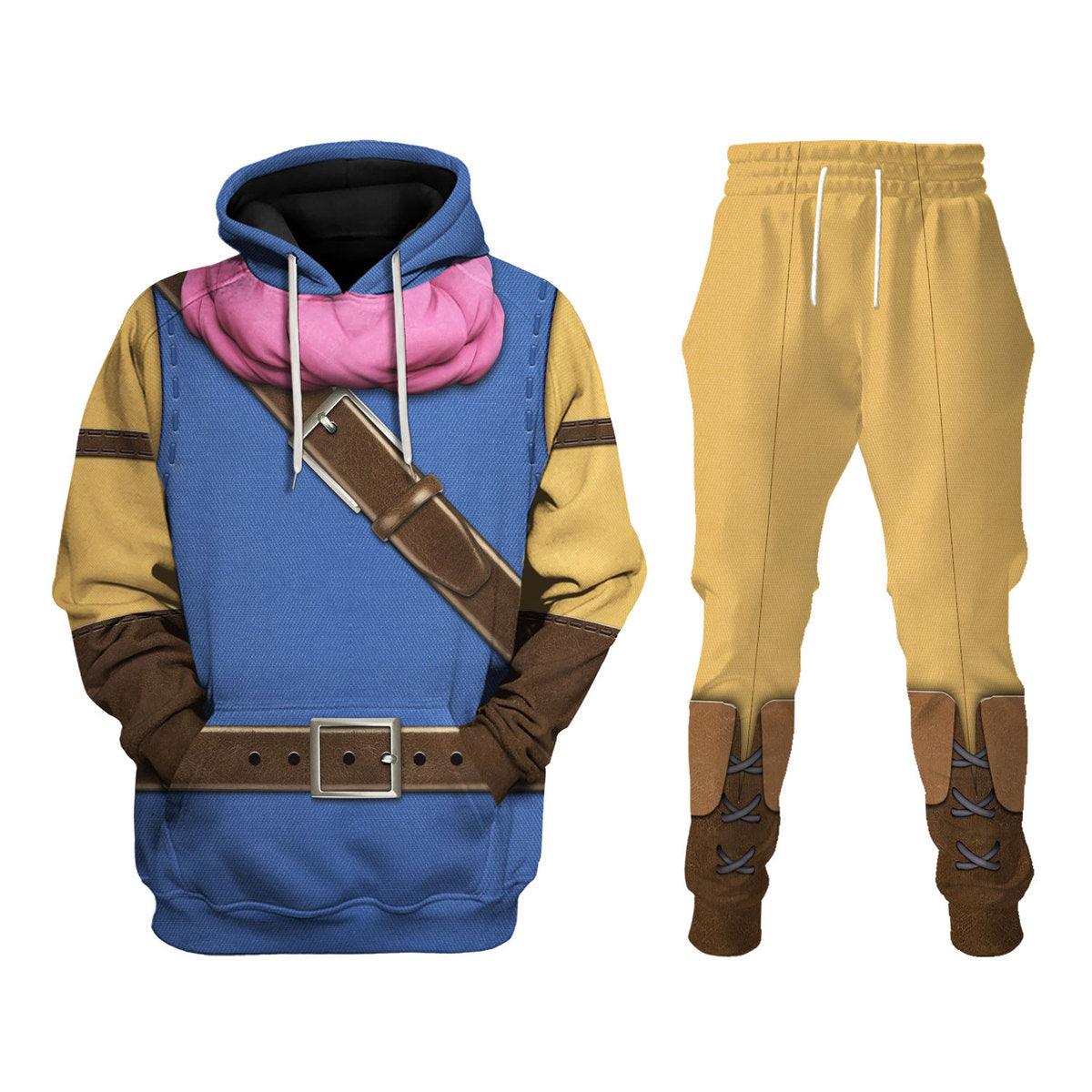 Dragon Quest Erdrick Hoodie T-shirt Sweatpants Cosplay - DucG