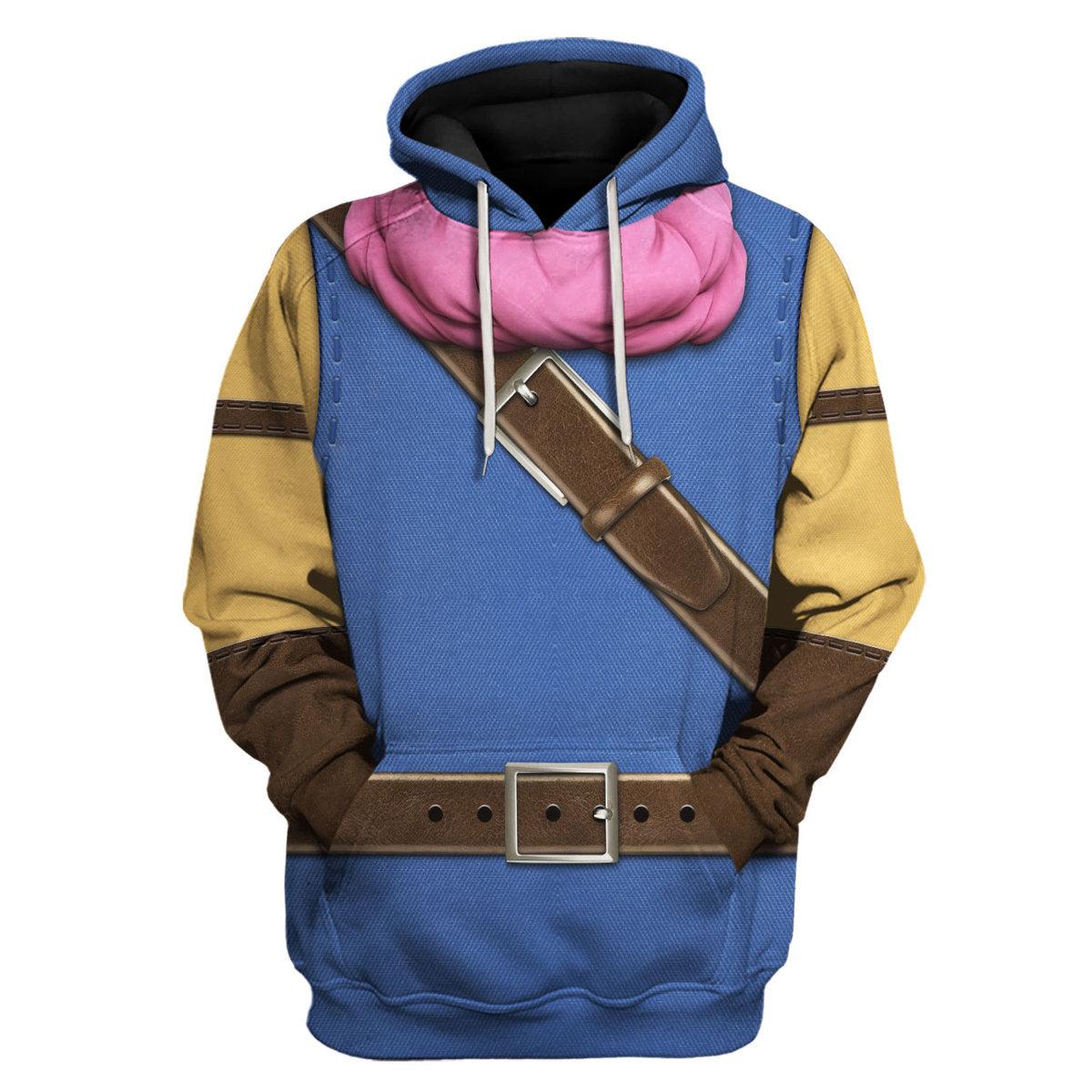 Dragon Quest Erdrick Hoodie T-shirt Sweatpants Cosplay - DucG