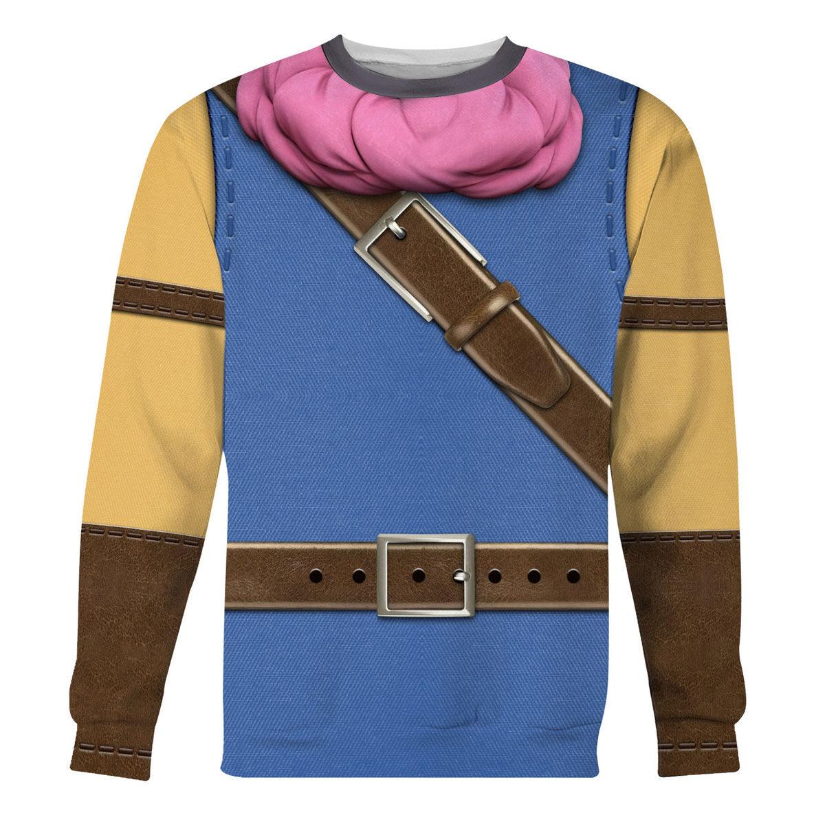 Dragon Quest Erdrick Hoodie T-shirt Sweatpants Cosplay - DucG