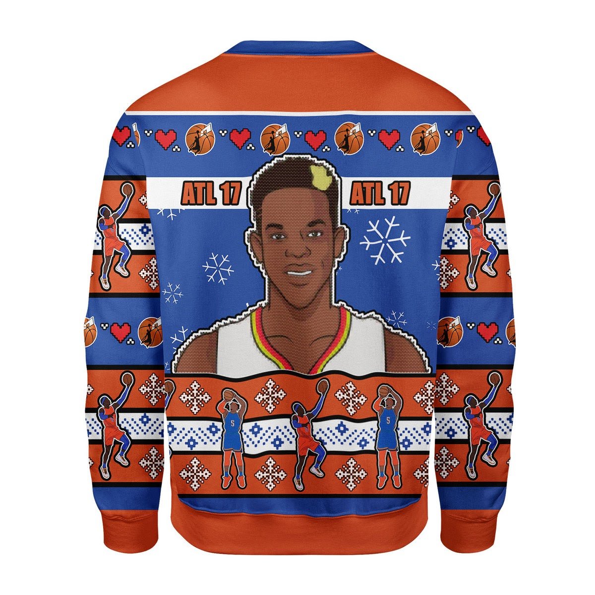 YMskins Christmas Sweater Basketball 3D Apparel