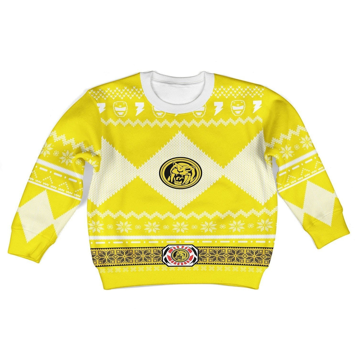 Gearhomies 3D Sweatshirt Yellow MightyMorphin