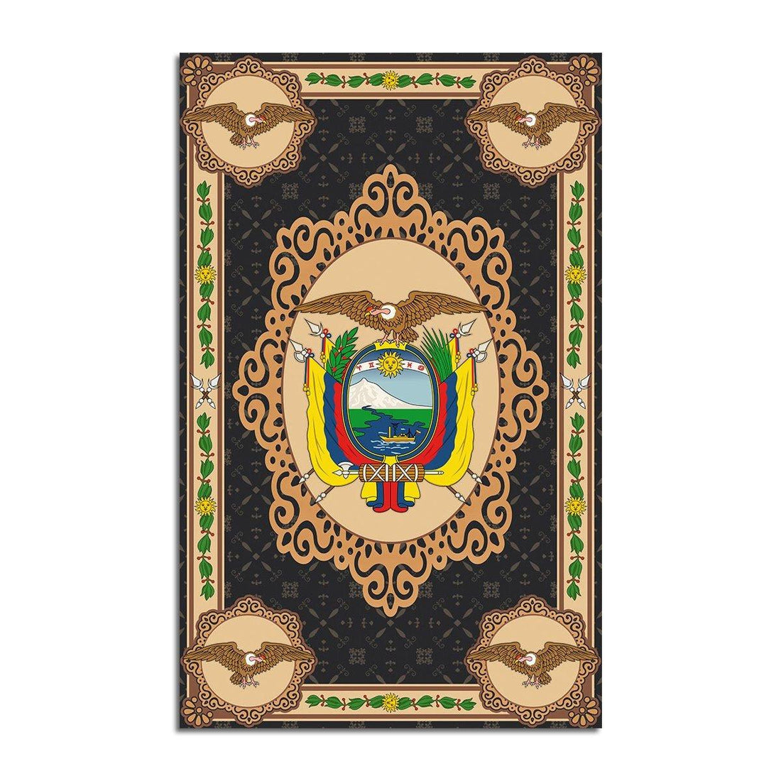 Ecuador Coat Of Arms Rug - DucG