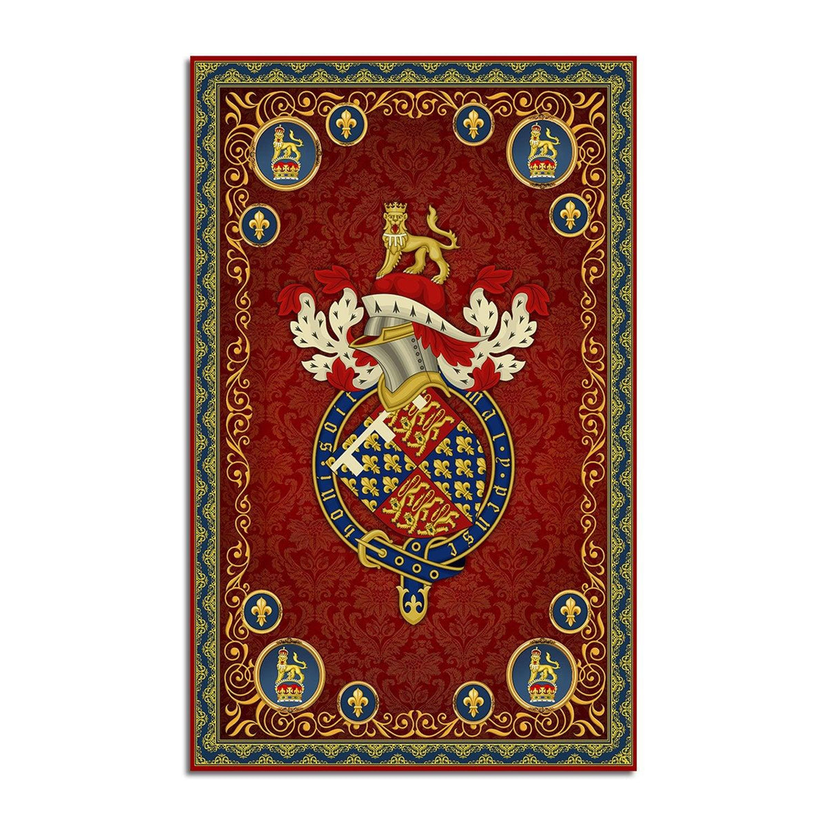 Edward the Black Prince Coat of Arms Rug - DucG