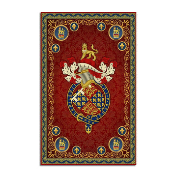 Edward the Black Prince Coat of Arms Rug - DucG