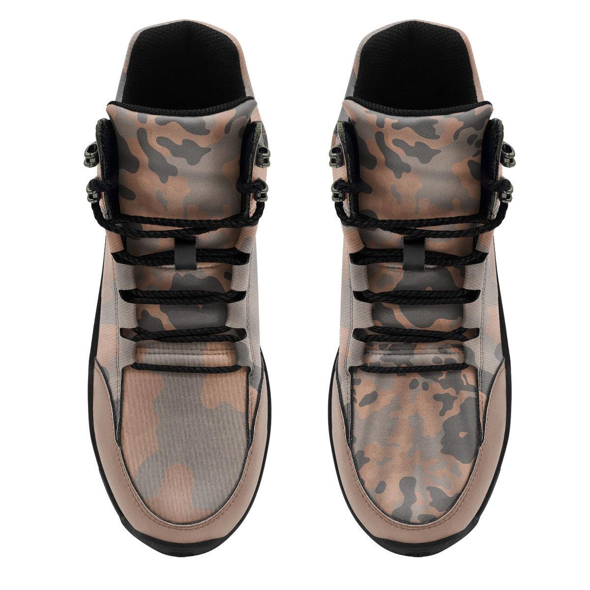 Eichenlaubmuster (Oak leaf A) WWII German Camo Hiking Shoes - DucG