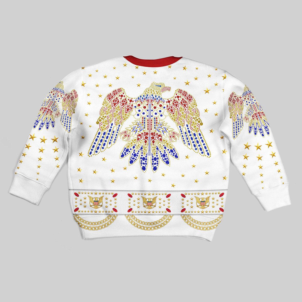 Elvis Costume Kid Hoodie Sweatshirt T-Shirt - Gearhomie.com