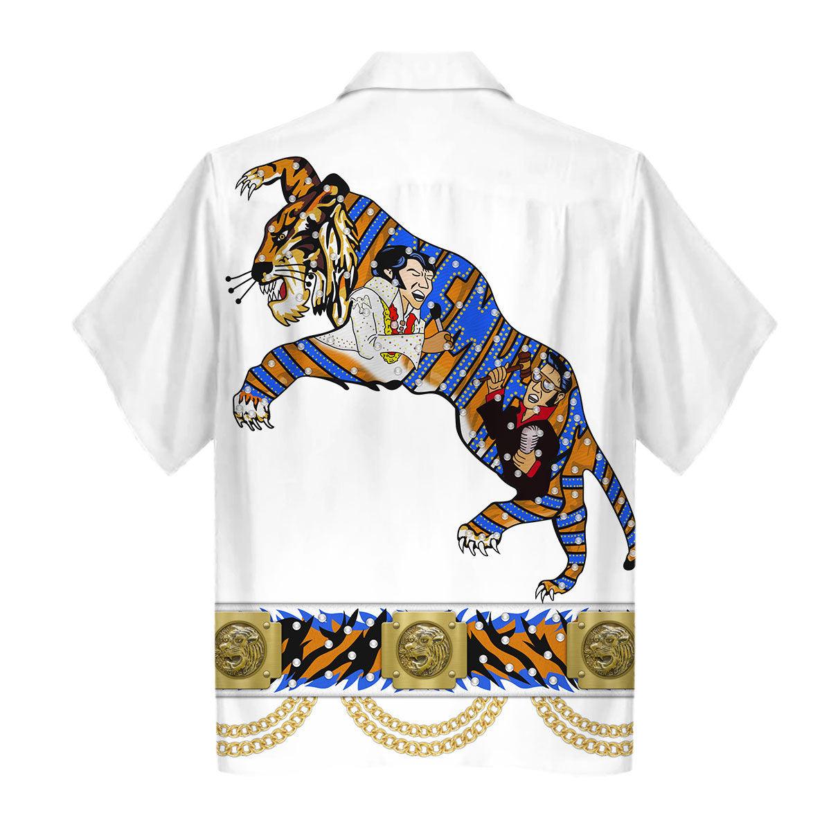 Elvis Presley Tiger Costume Hoodie Sweatshirt T-Shirt Sweatpants - Gearhomie.com