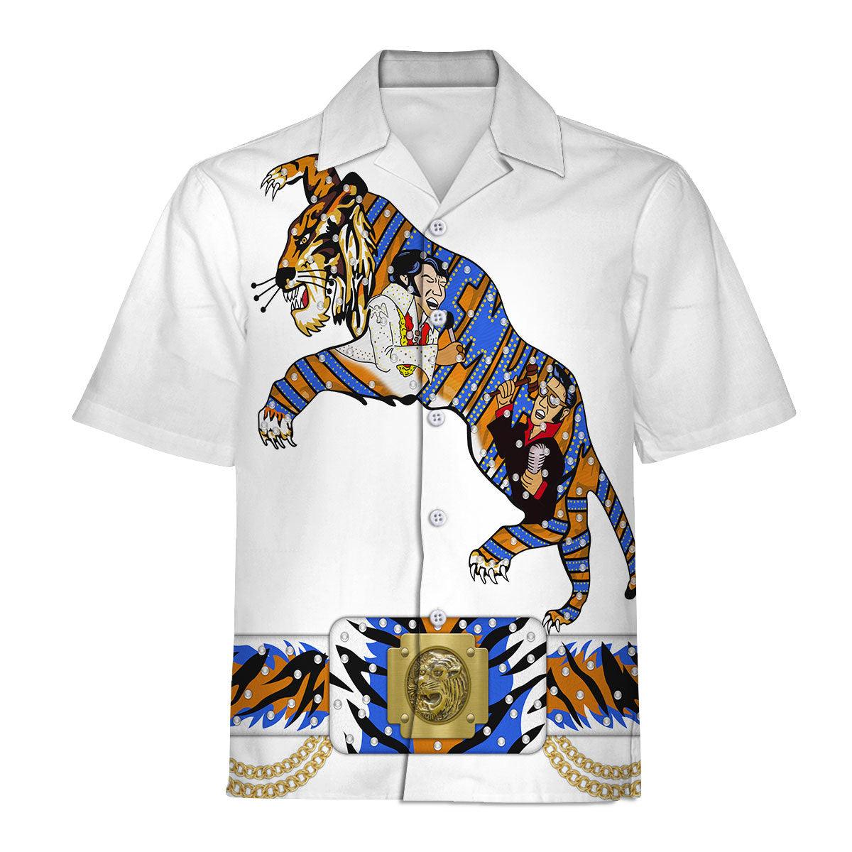 Elvis Presley Tiger Costume Hoodie Sweatshirt T-Shirt Sweatpants - Gearhomie.com