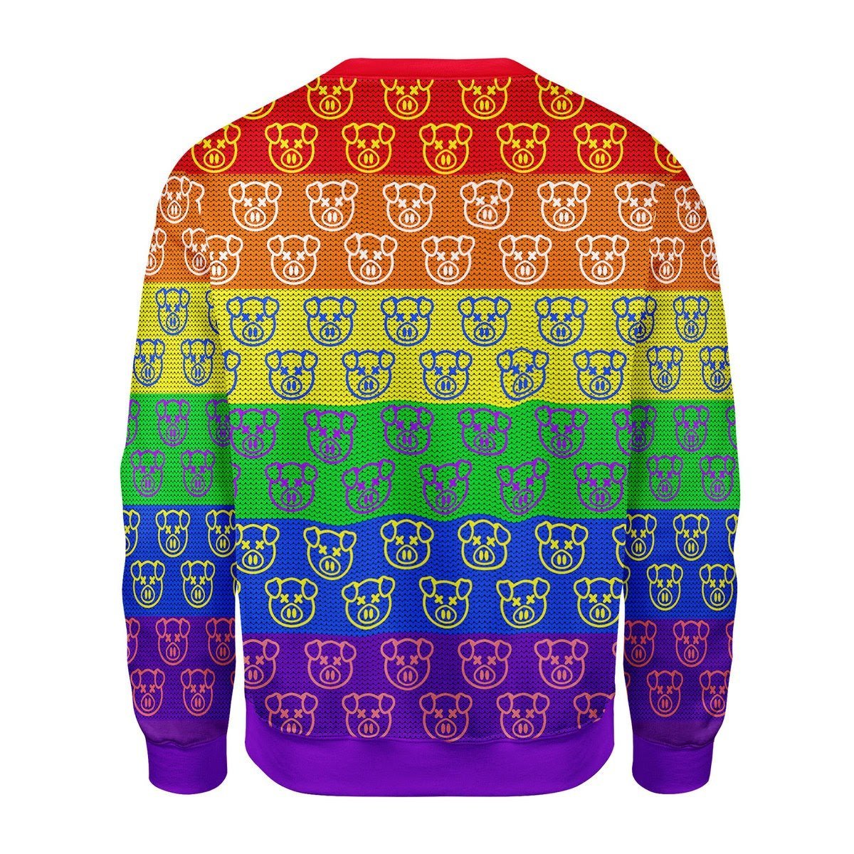 Gearhomies Christmas Unisex Sweater Jeffree Star Pig LGBTQ+ 3D Apparel