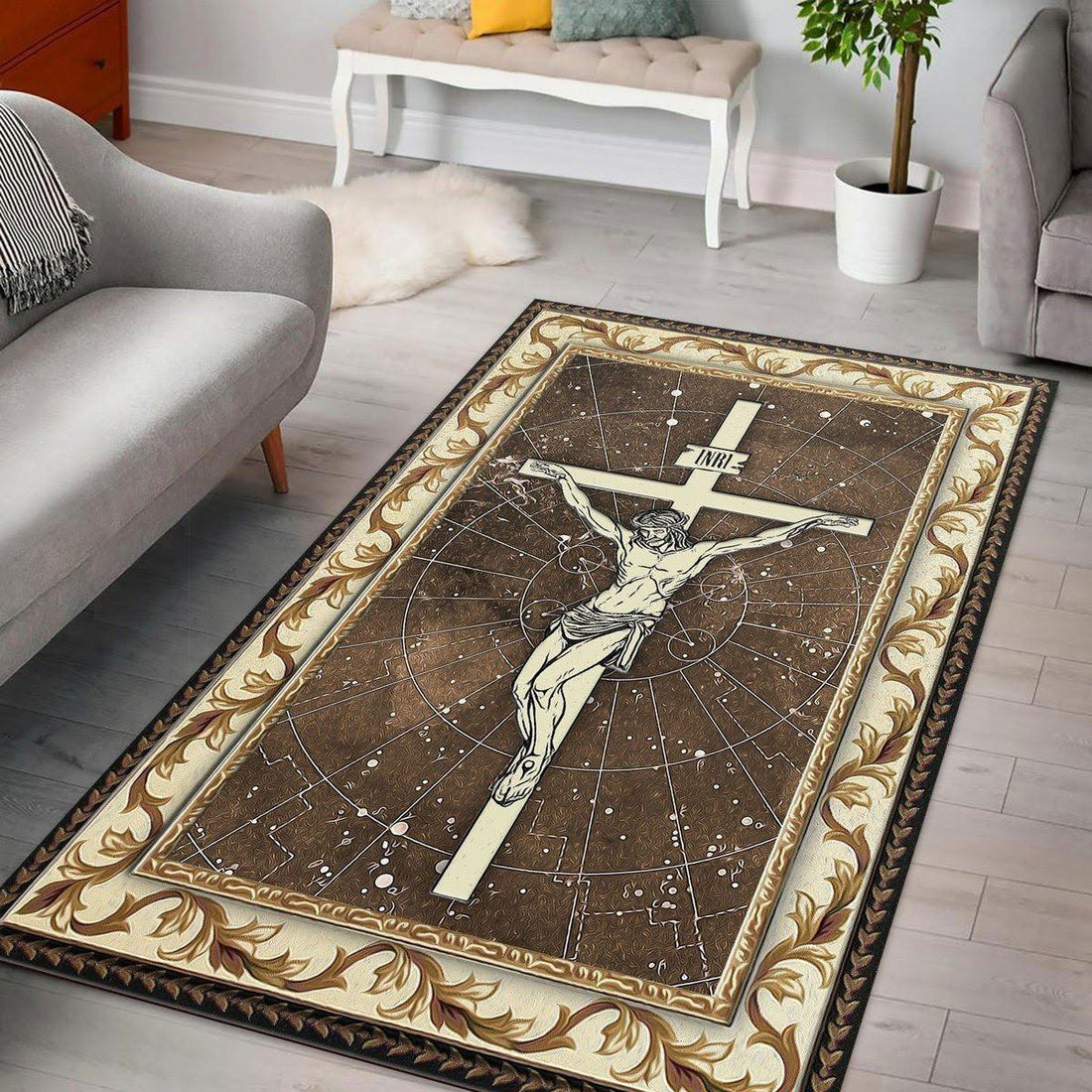 Faith In God Begins Rug - DucG
