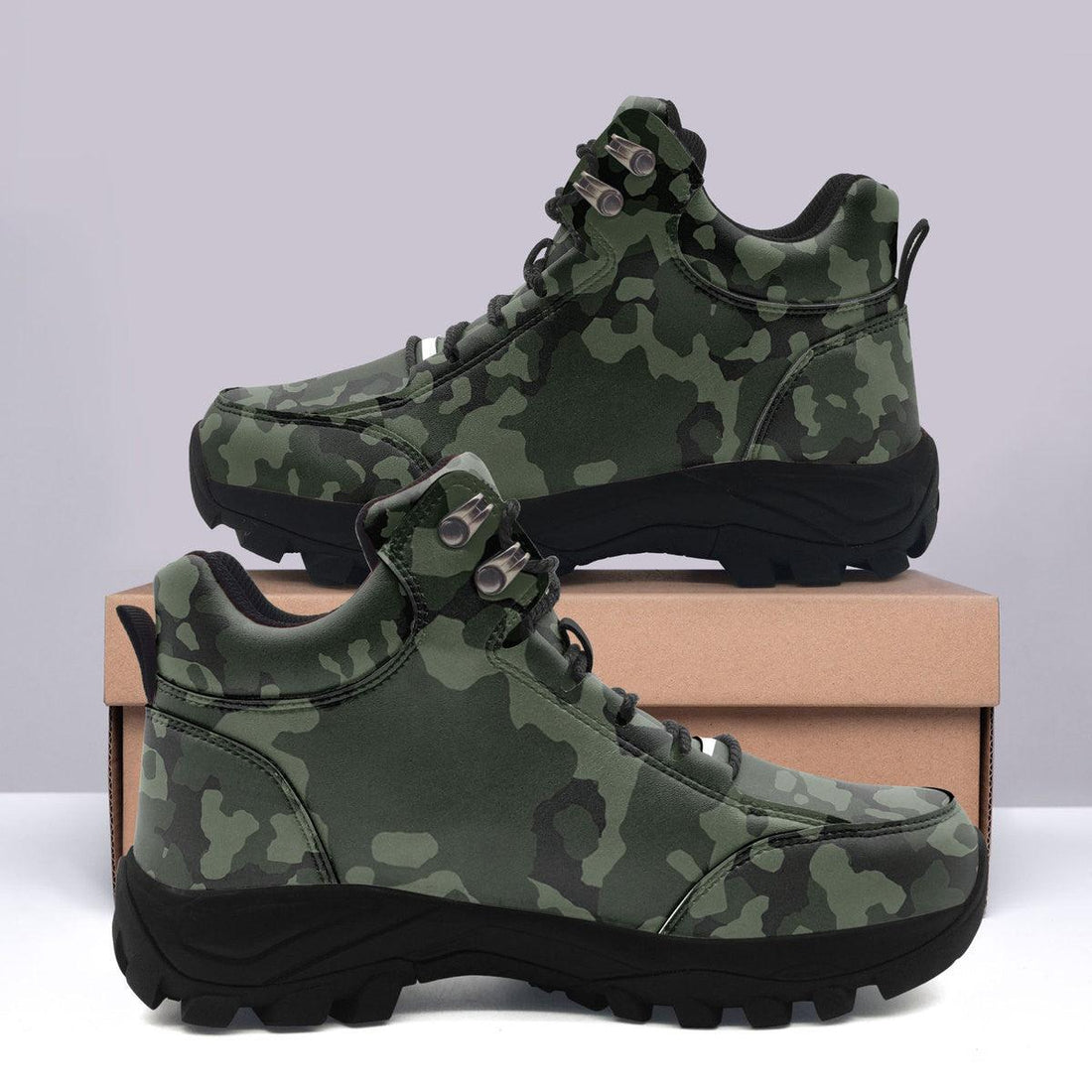 Flecktarn Darkgreen Hiking Shoes - OodieGang