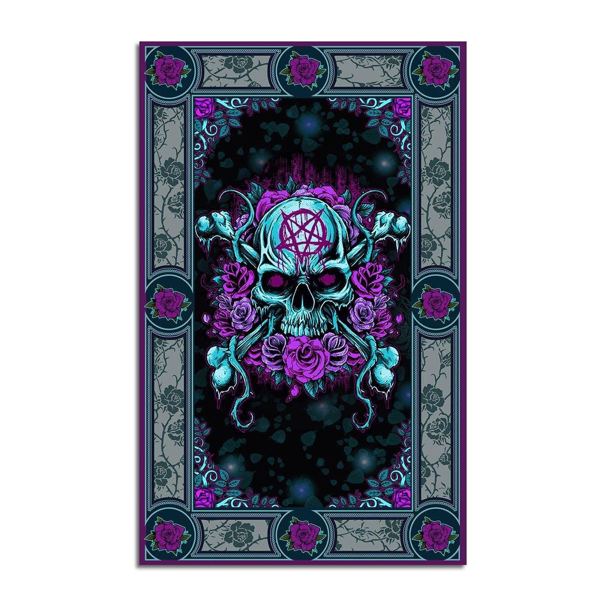 Flower Skull Rug - DucG