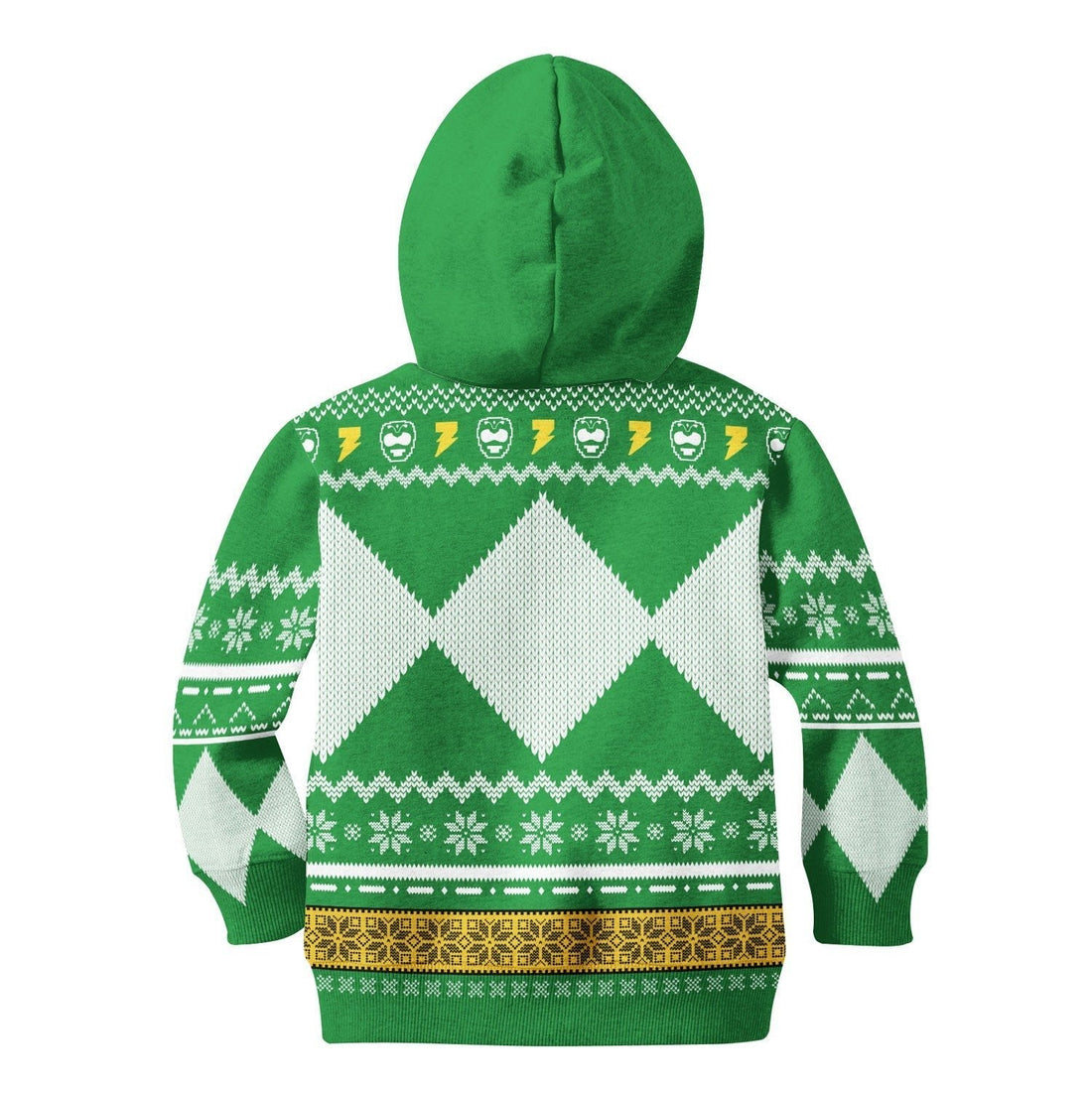 YMskinss 3D Kid Hoodie Green Power Rangers