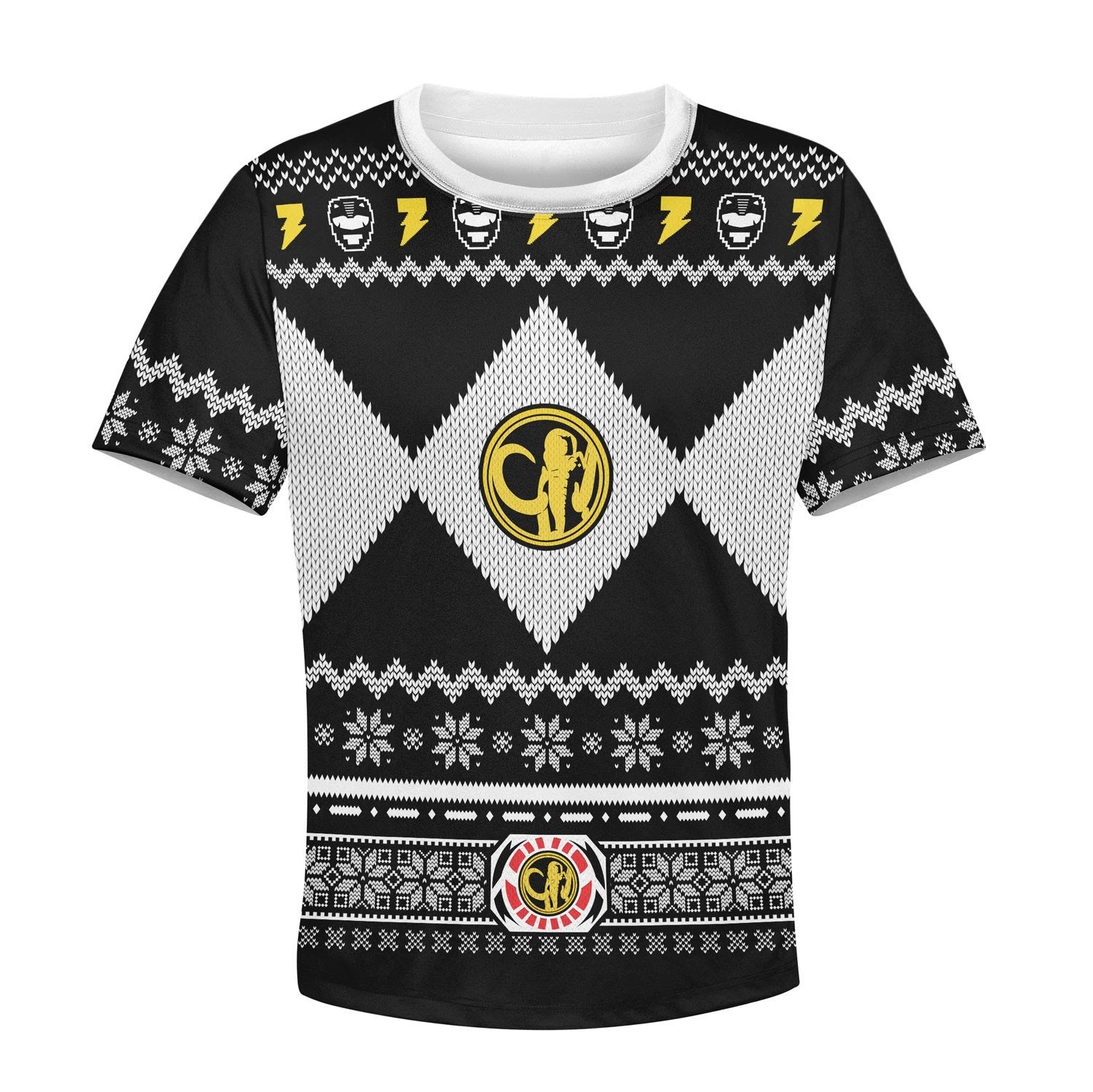 Gearhomies Unisex Kid Tops Pullover Sweatshirt Black Mighty3D Apparel