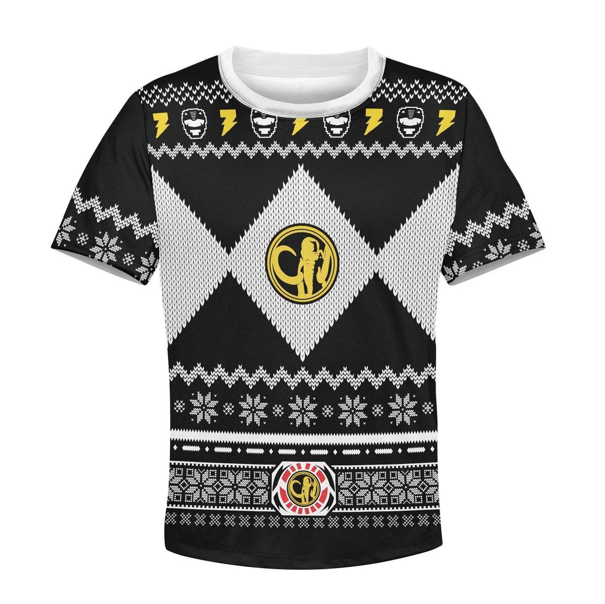 YMskinss Black Power Rangers Kid T-Shirt