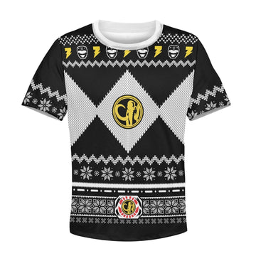 YMskinss Black Power Rangers Kid T-Shirt