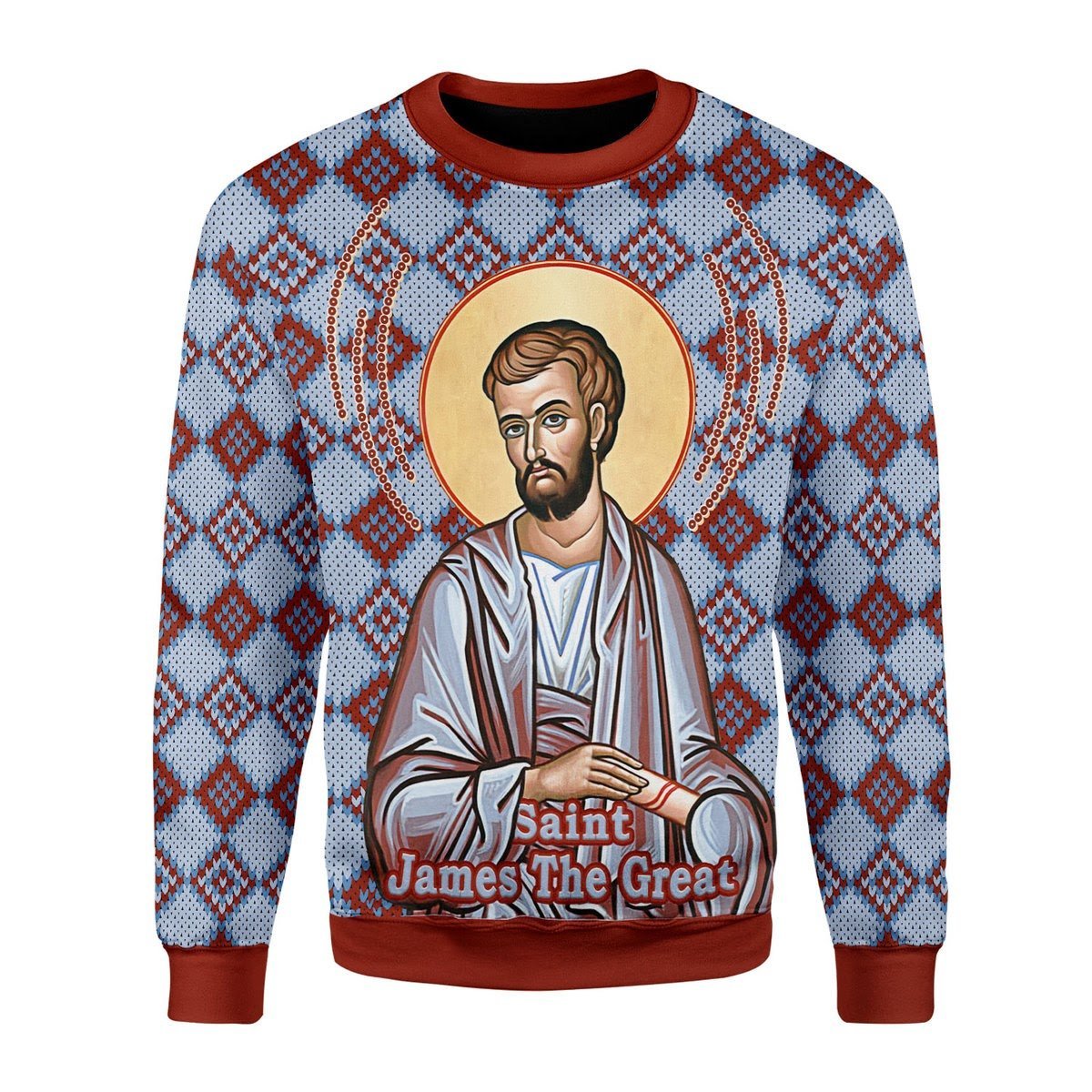 Gearhomies Christmas Unisex Sweater James the Great Ugly Christmas 3D Apparel