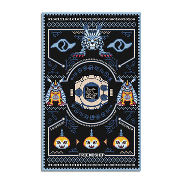 Gabumon Digimon Rug - Garurumon Crest of Friendship - DucG